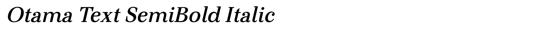 Otama Text SemiBold Italic image